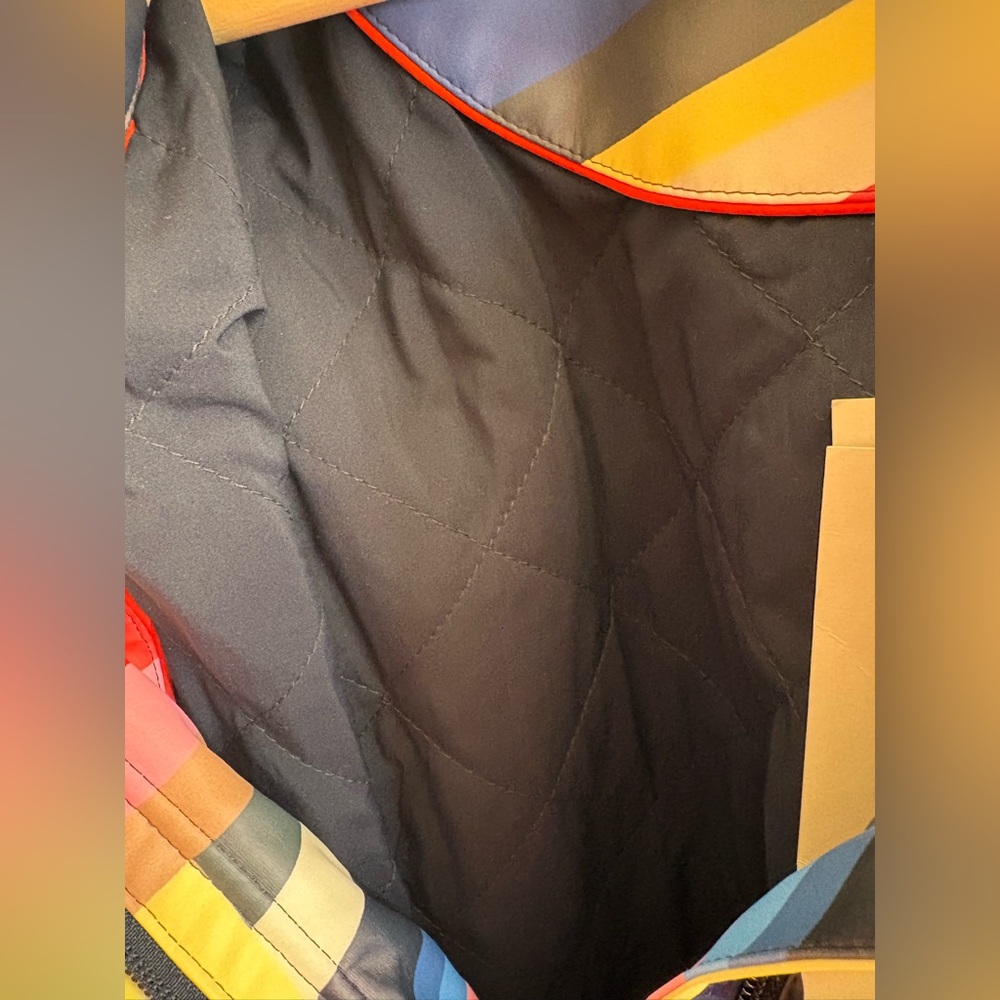 NWT- Boden Rainbow Arc Print Hooded Raincoat — Pink, Blue, Yellow, Green, Gray - Picture 11 of 11